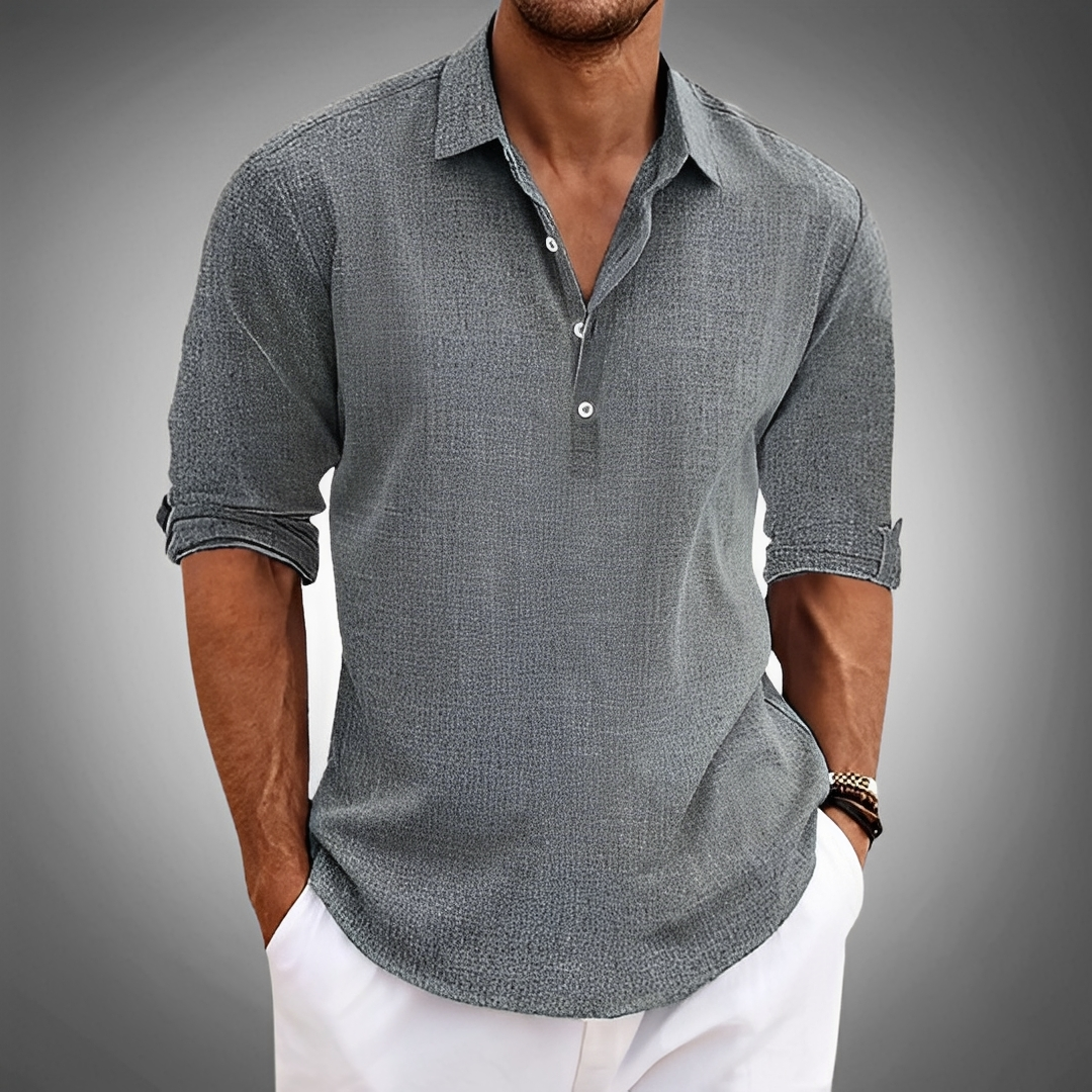 Edrian - Chemise classique d'été pour homme