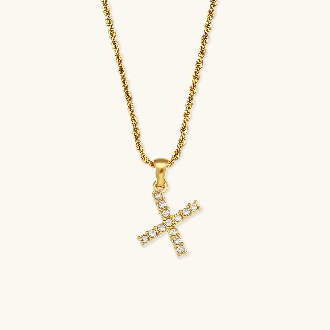Maeve - Collier de diamants avec initiales