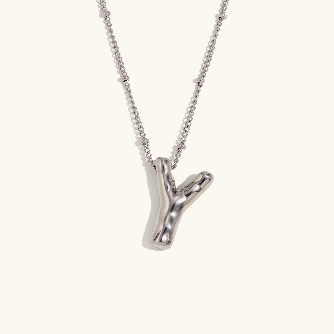 Collier initial en or Balloon