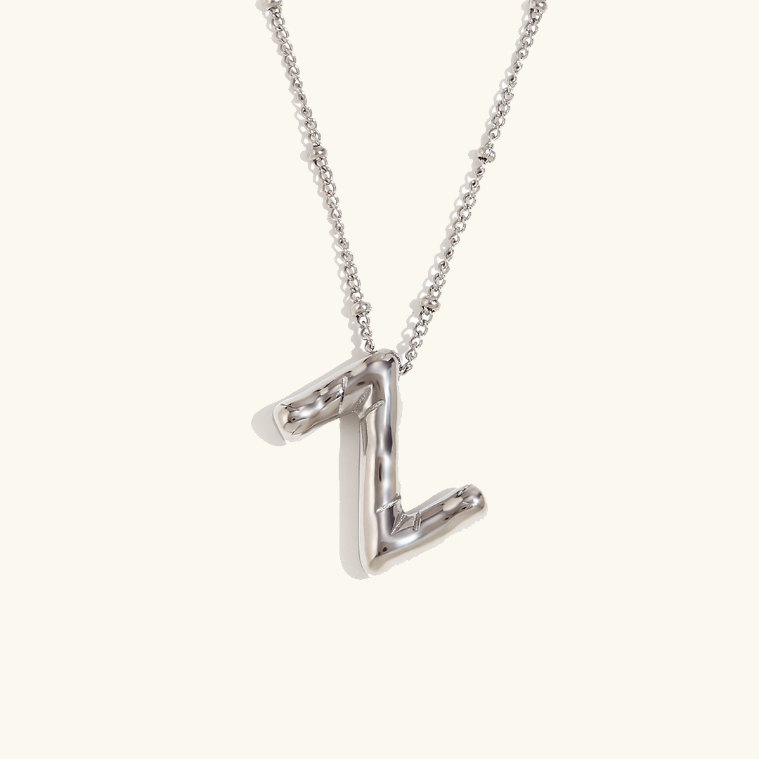 Collier initial en or Balloon