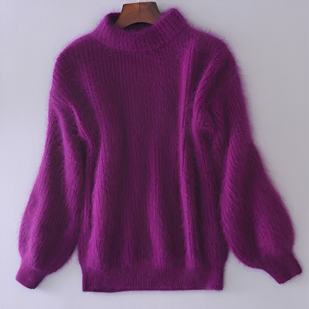 Brenda – Pull d'allure vintage façon angora