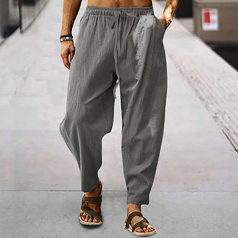 Titus - pantalon de plage pour homme en coton et lin