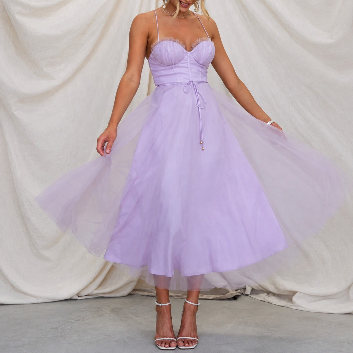 Jana - Robe midi pour les jours chauds