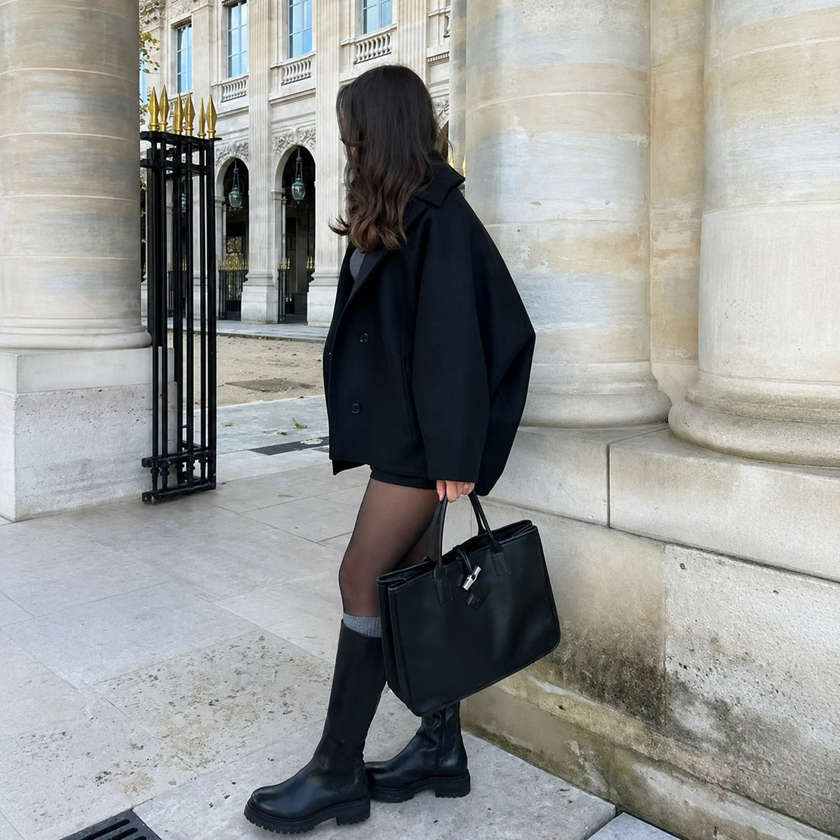 Elena - Manteau oversize à double boutonnage