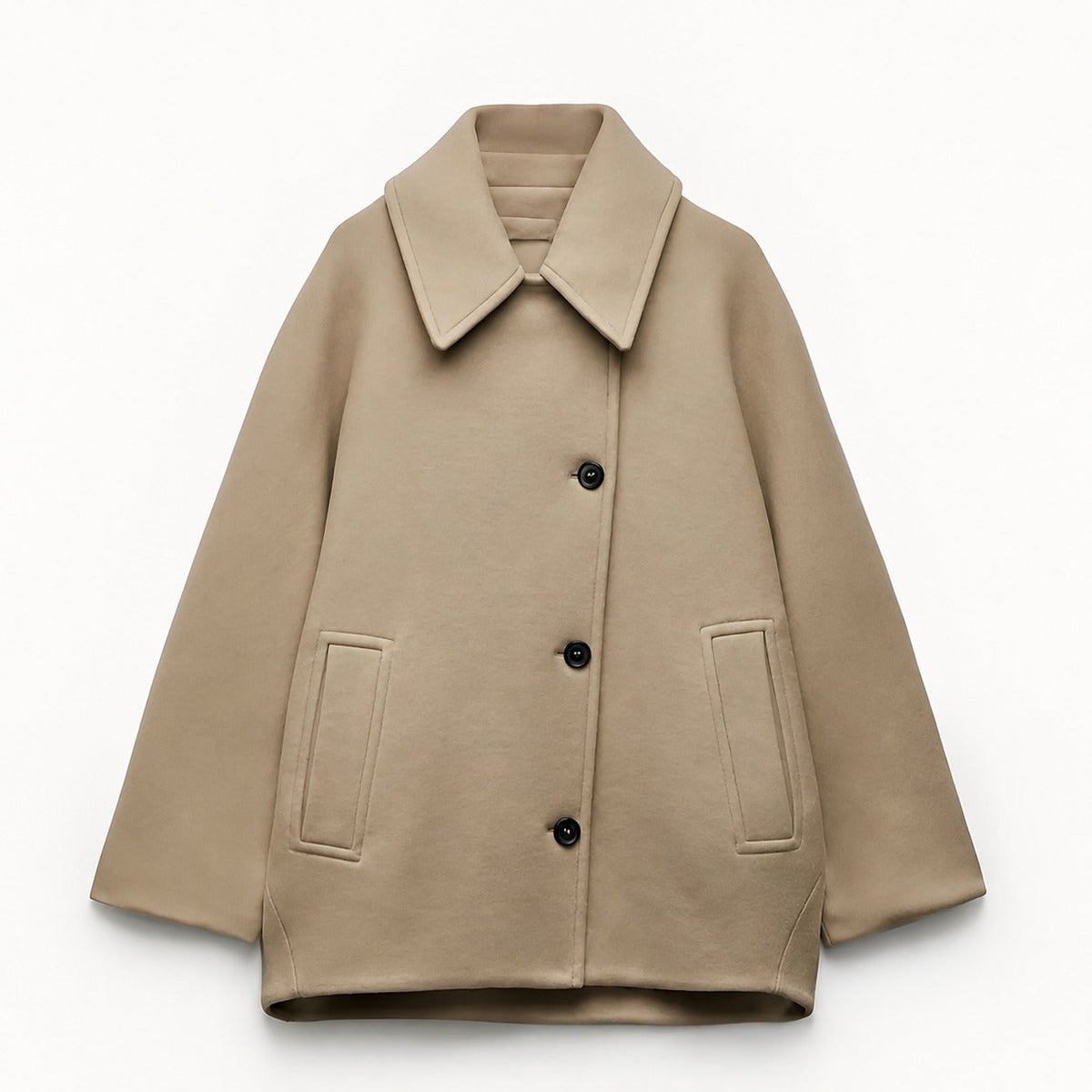 Elena - Manteau oversize à double boutonnage