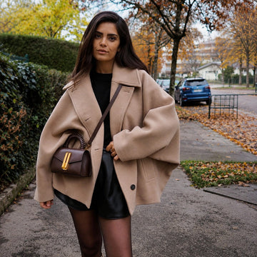 Elena - Manteau oversize à double boutonnage