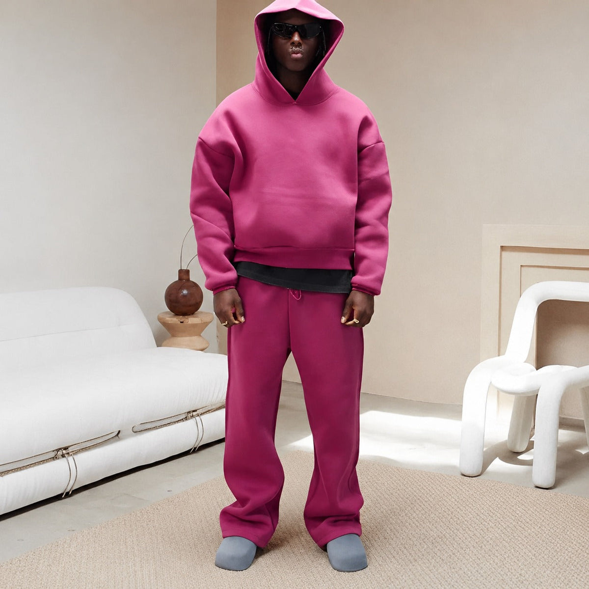 Marco - Ensemble décontracté avec sweat à capuche oversize pour hommes