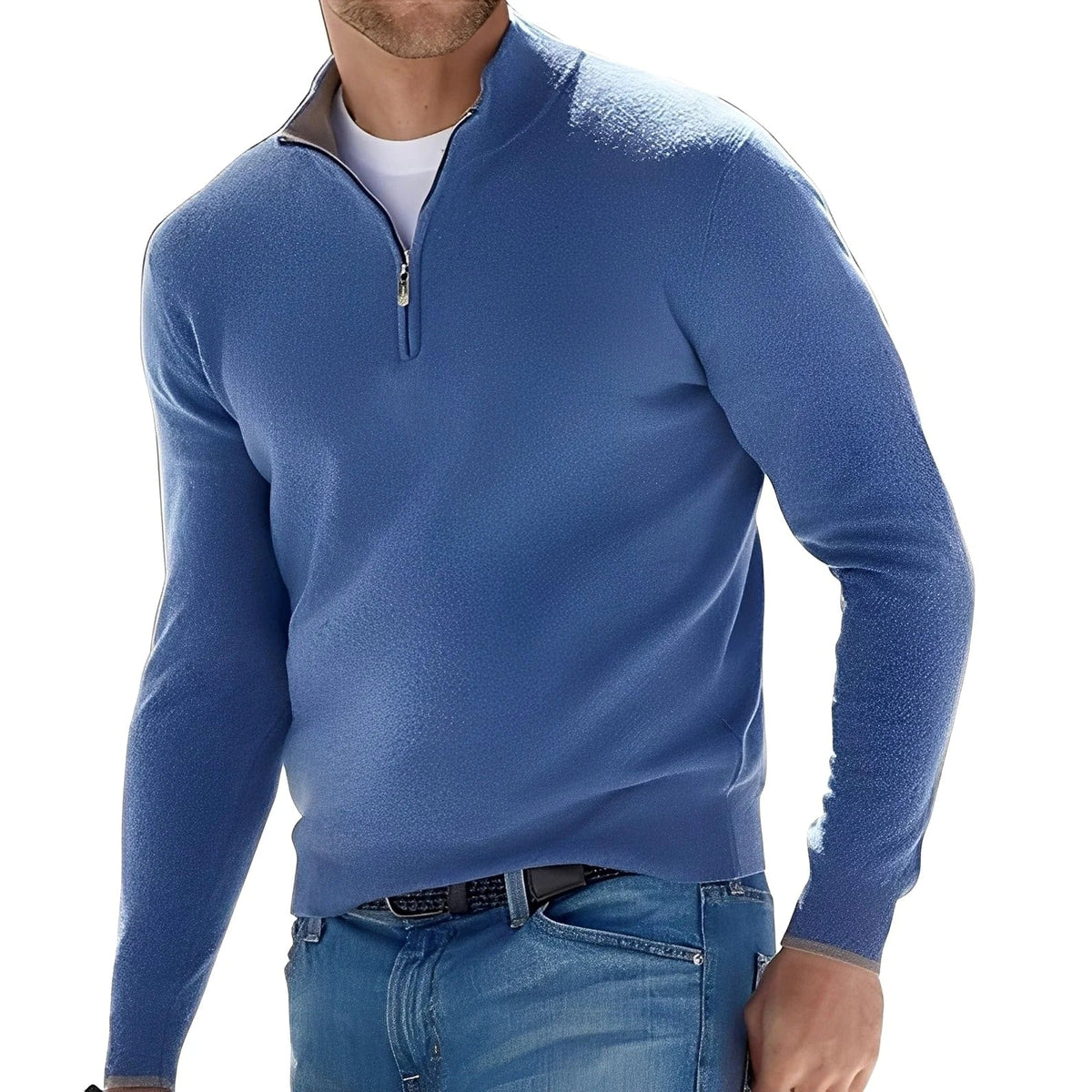 Ralph - Pull Décontracté pour Hommes avec Fermeture Éclair