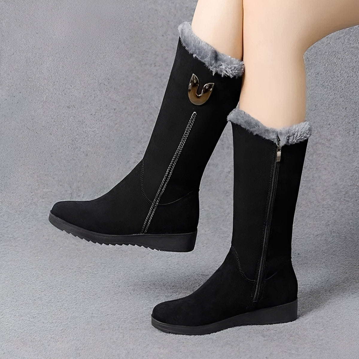 Carla - Bottes d'hiver confortables et chaudes