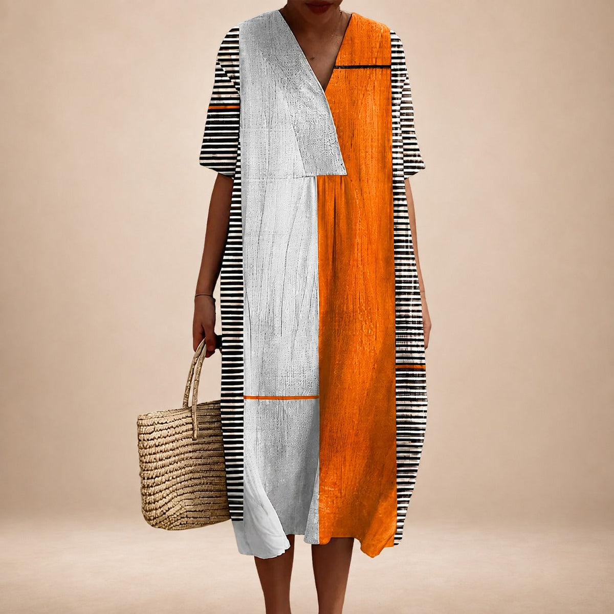 Leilani - Robe élégante pour femmes avec col en V