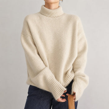 Lea - Pull ample à col roulé pour femmes