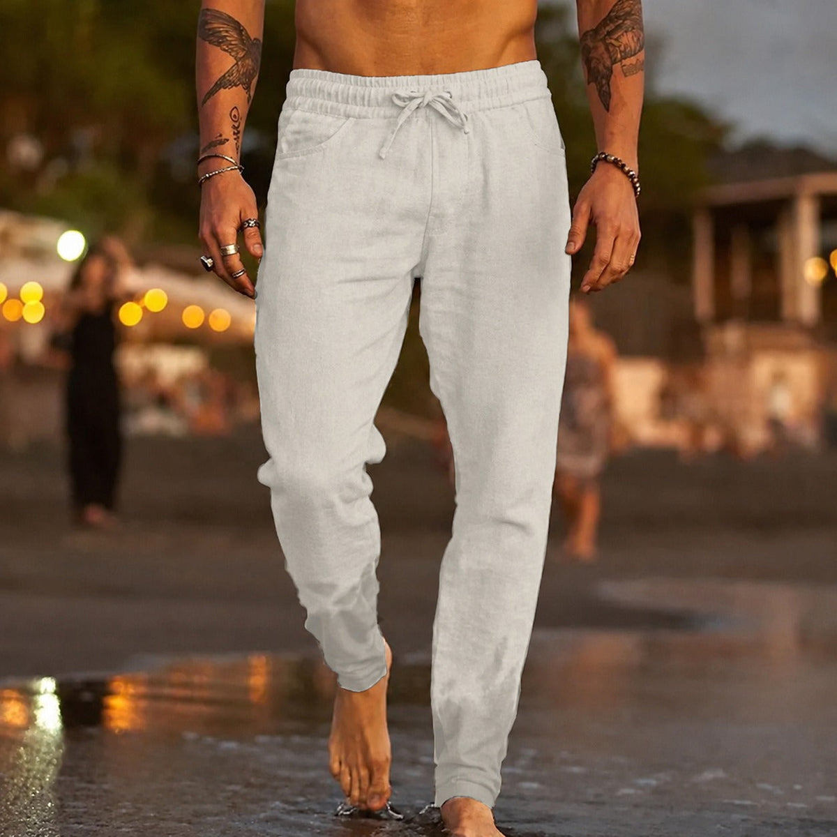 Pantalon Léger et Décontracté pour Hommes avec Coupe Confortable