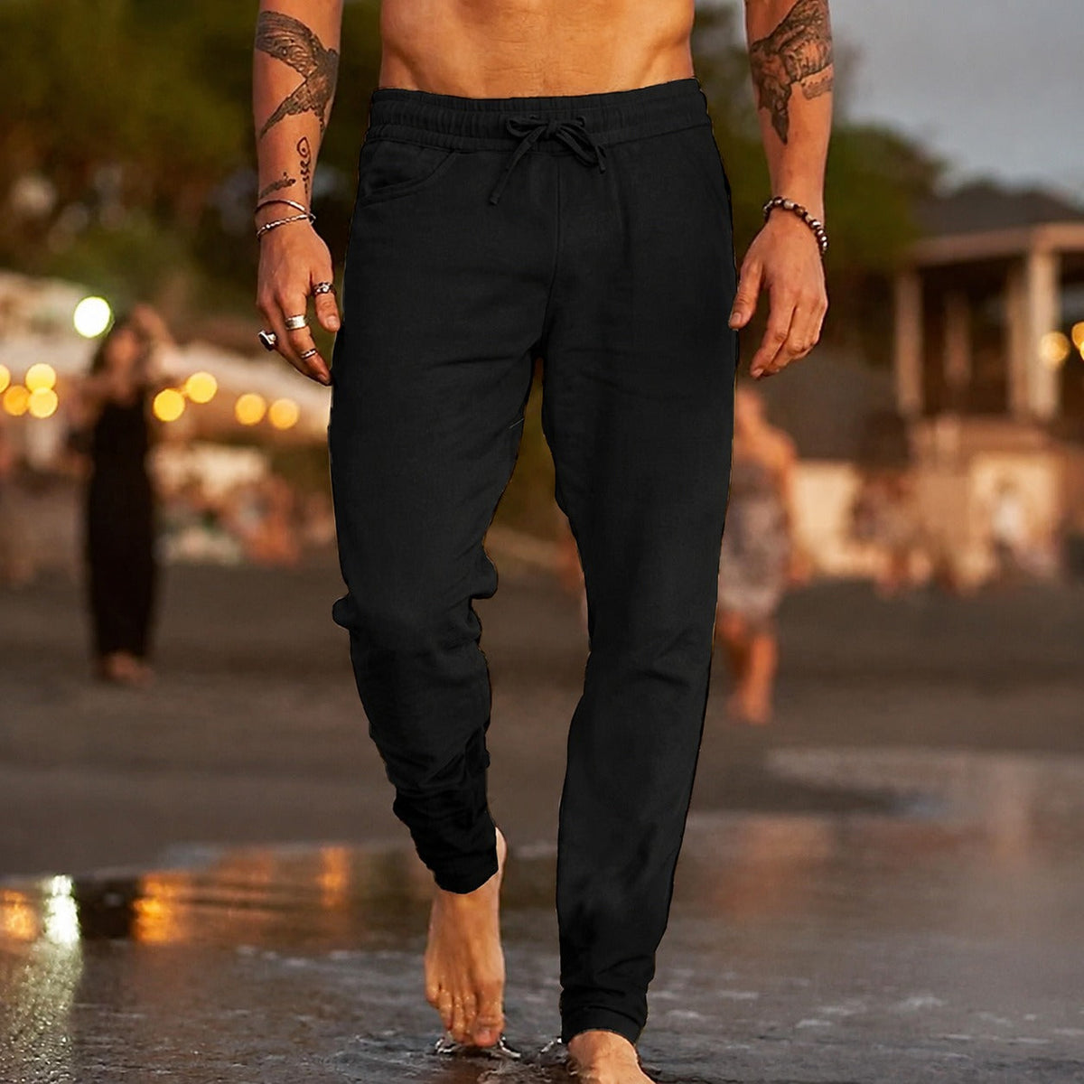 Pantalon Léger et Décontracté pour Hommes avec Coupe Confortable