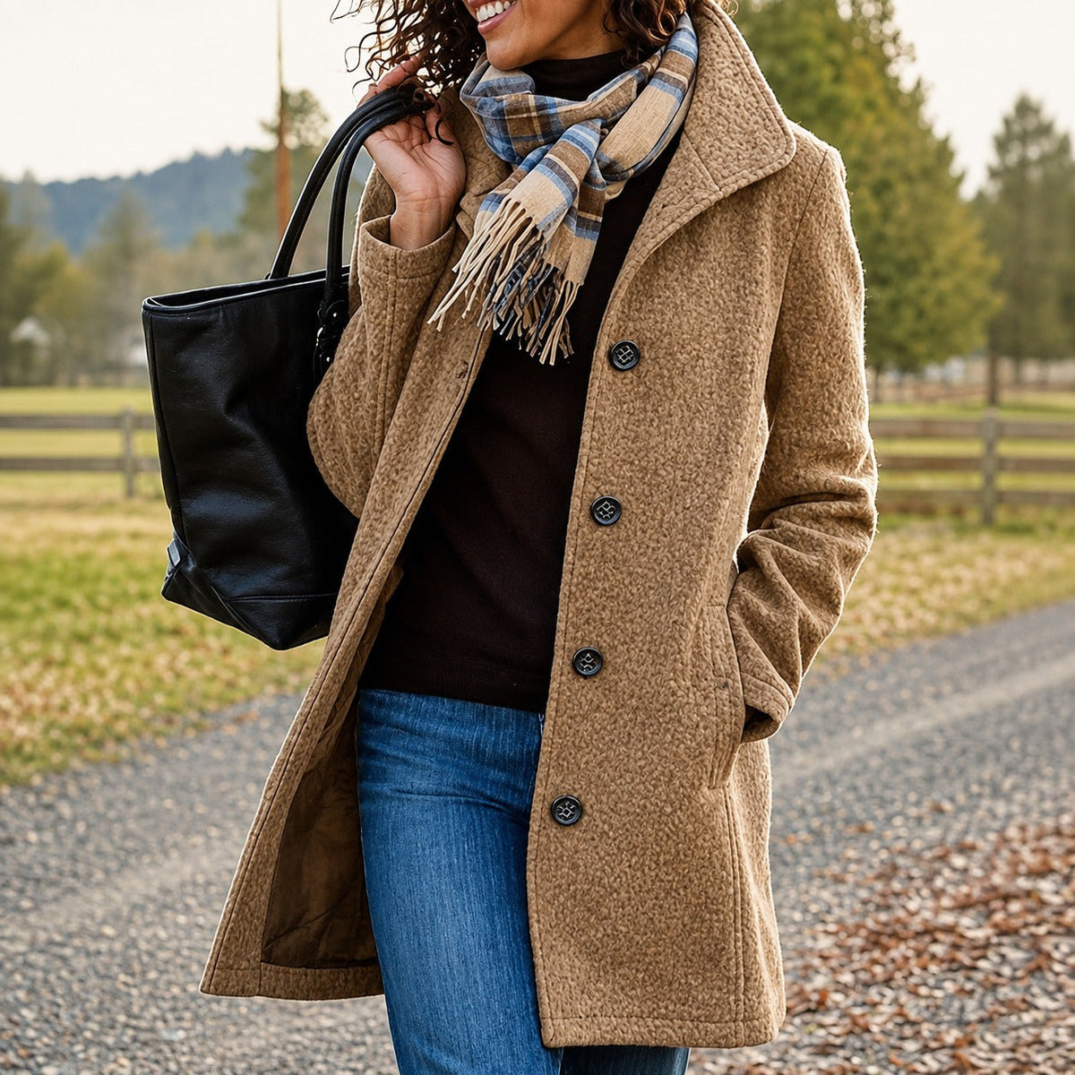 Harper - Manteau chaud mi-long