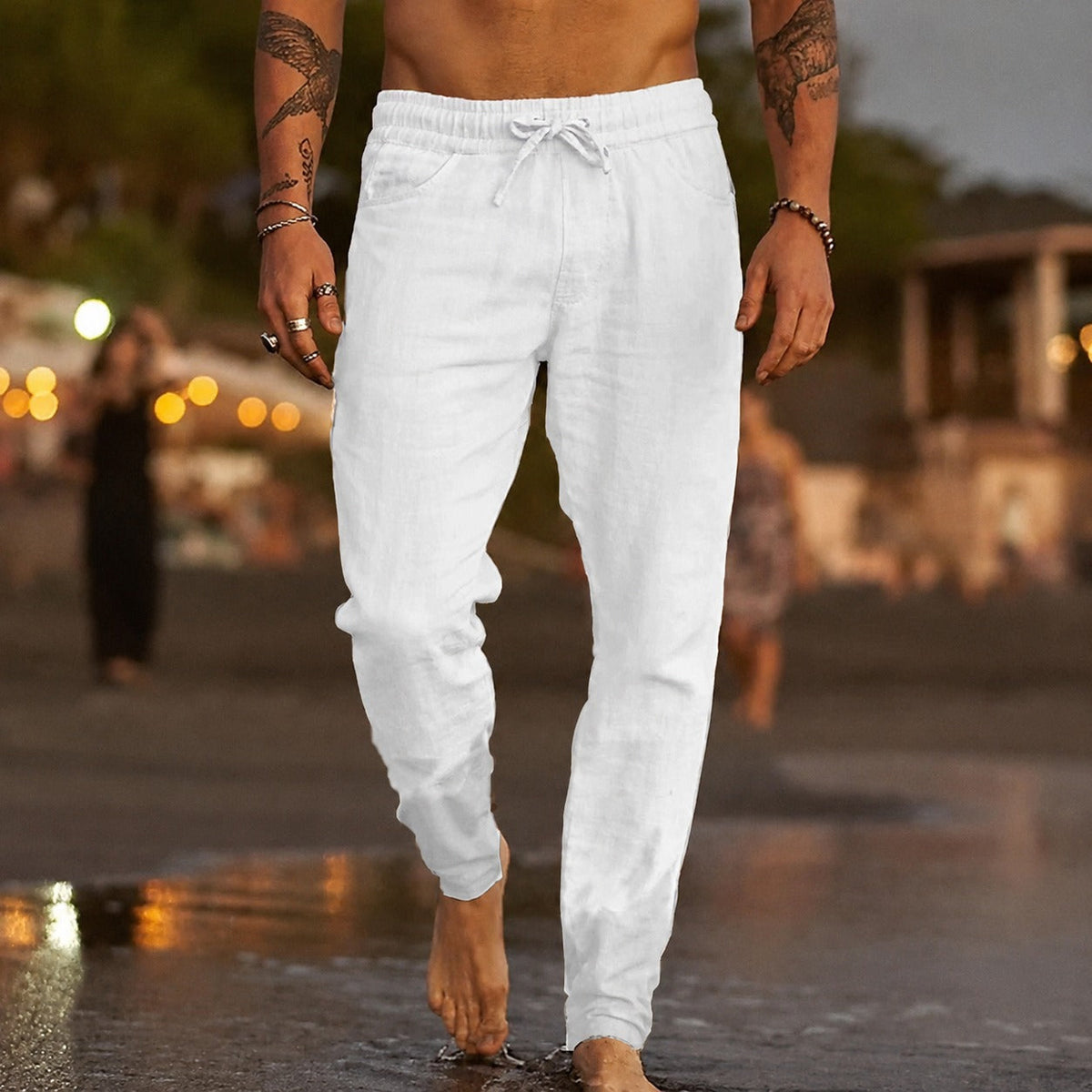Pantalon Léger et Décontracté pour Hommes avec Coupe Confortable
