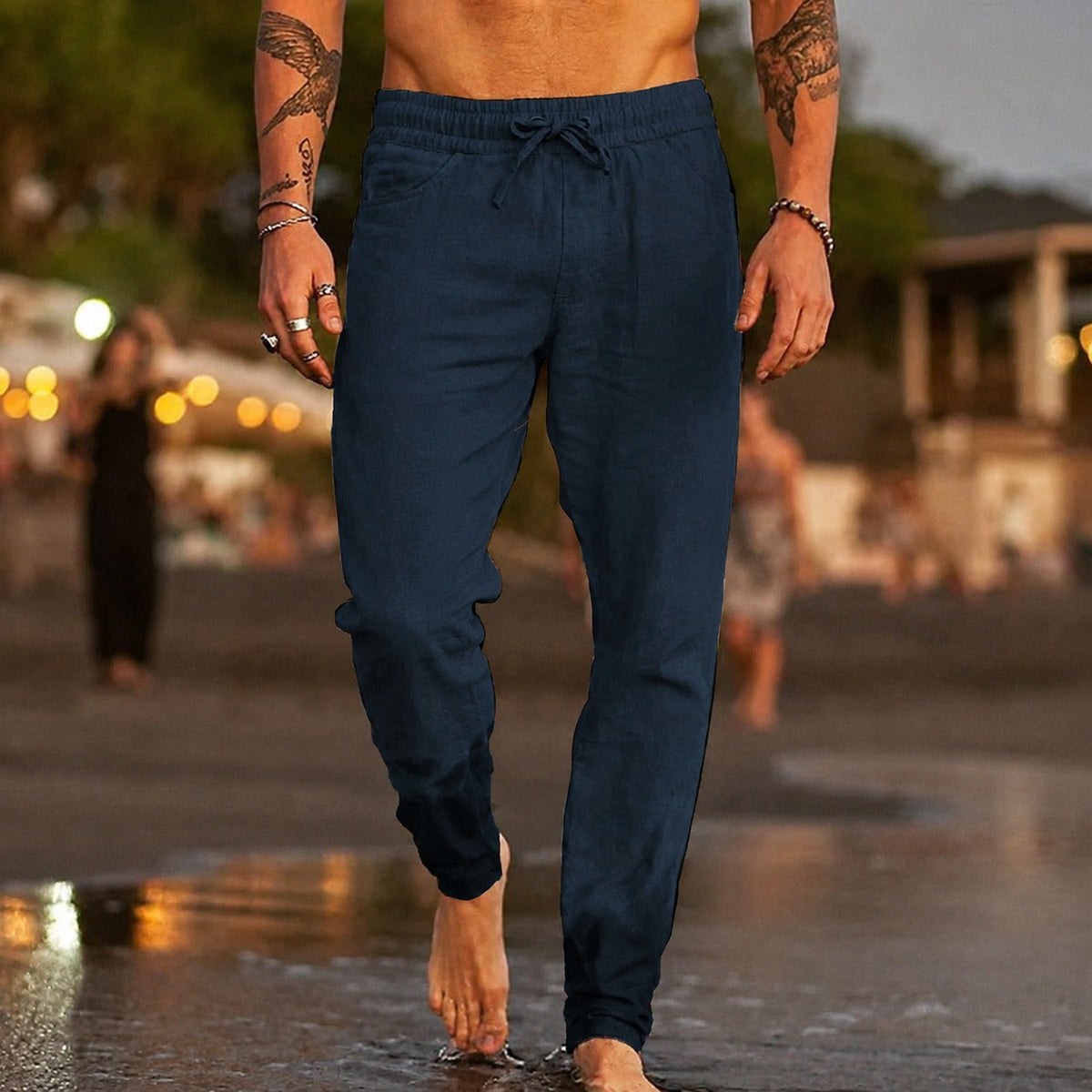 Pantalon Léger et Décontracté pour Hommes avec Coupe Confortable