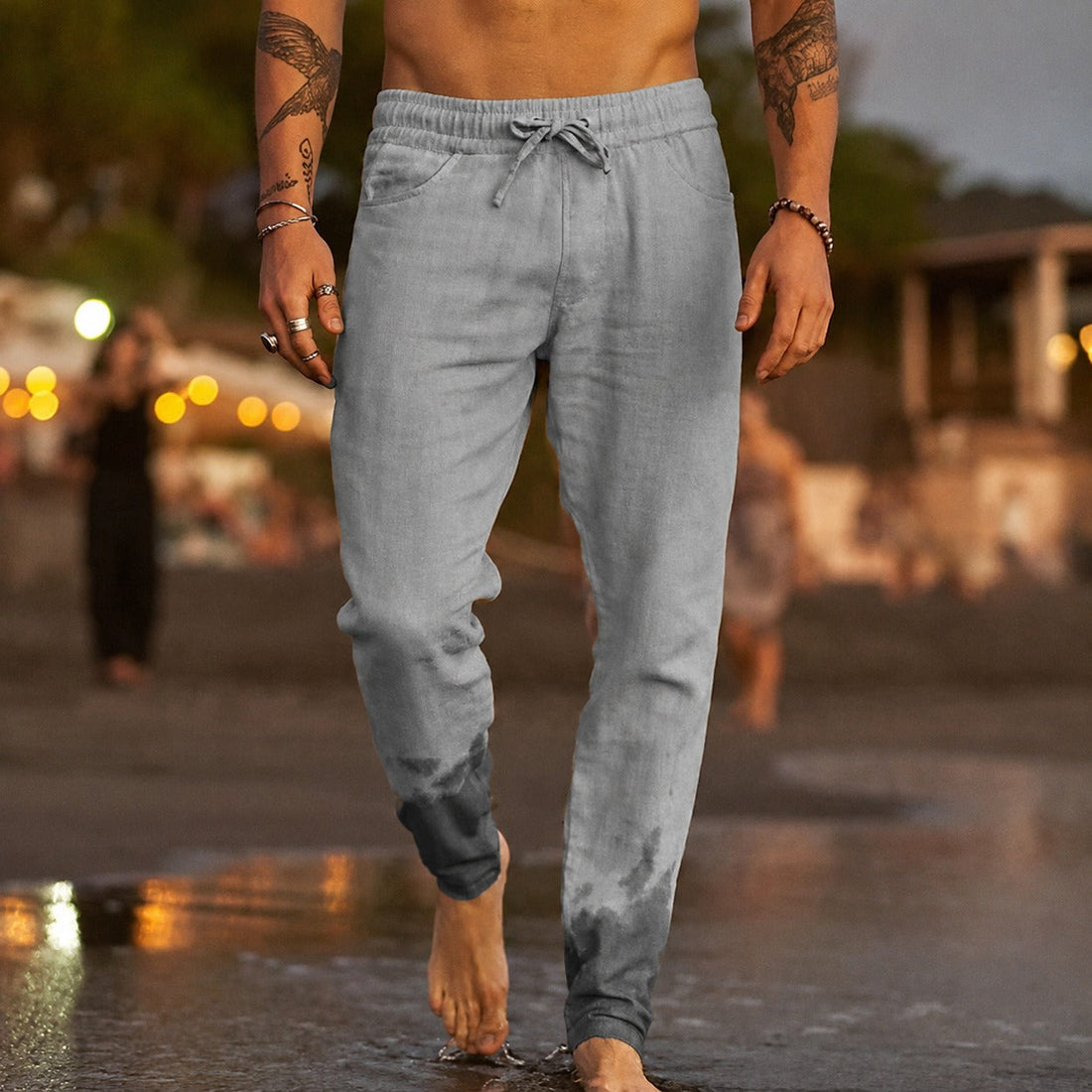Pantalon Léger et Décontracté pour Hommes avec Coupe Confortable