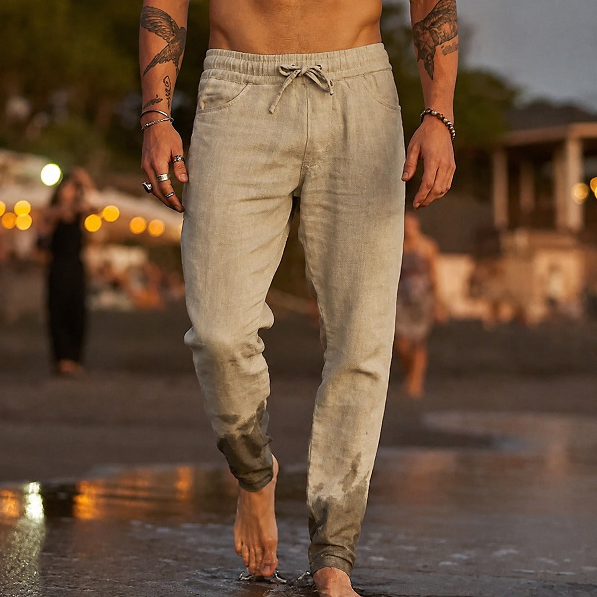 Pantalon Léger et Décontracté pour Hommes avec Coupe Confortable