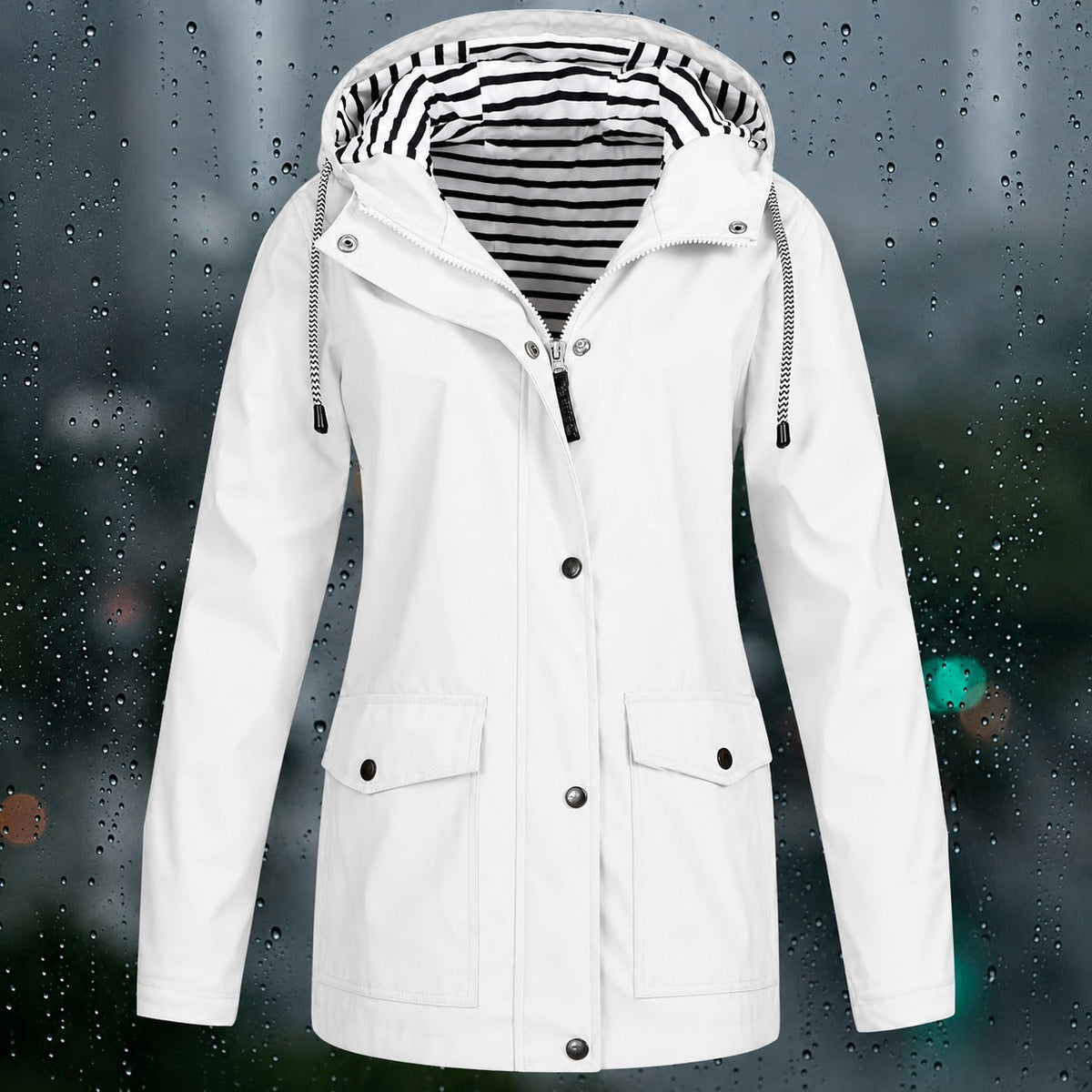 Lea - Manteau pratique avec capuche