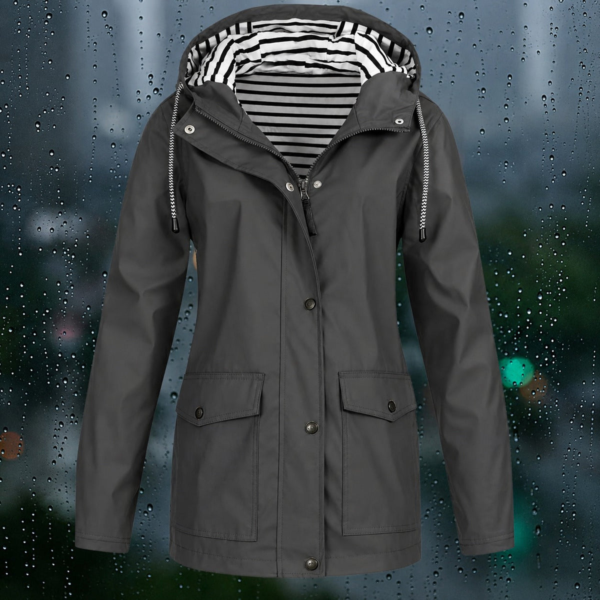 Lea - Manteau pratique avec capuche