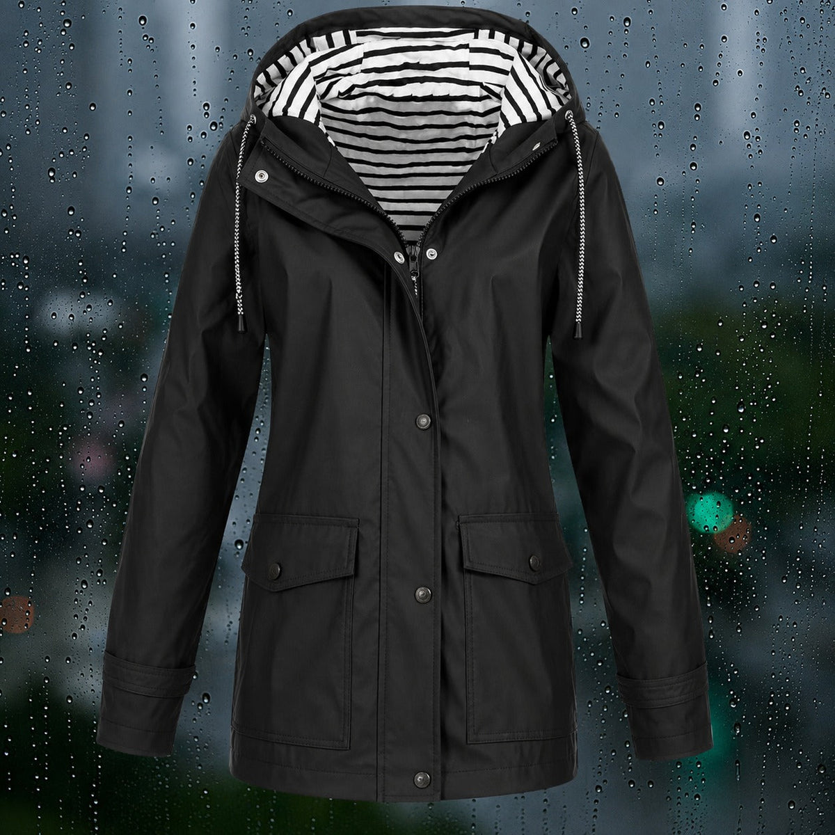 Lea - Manteau pratique avec capuche