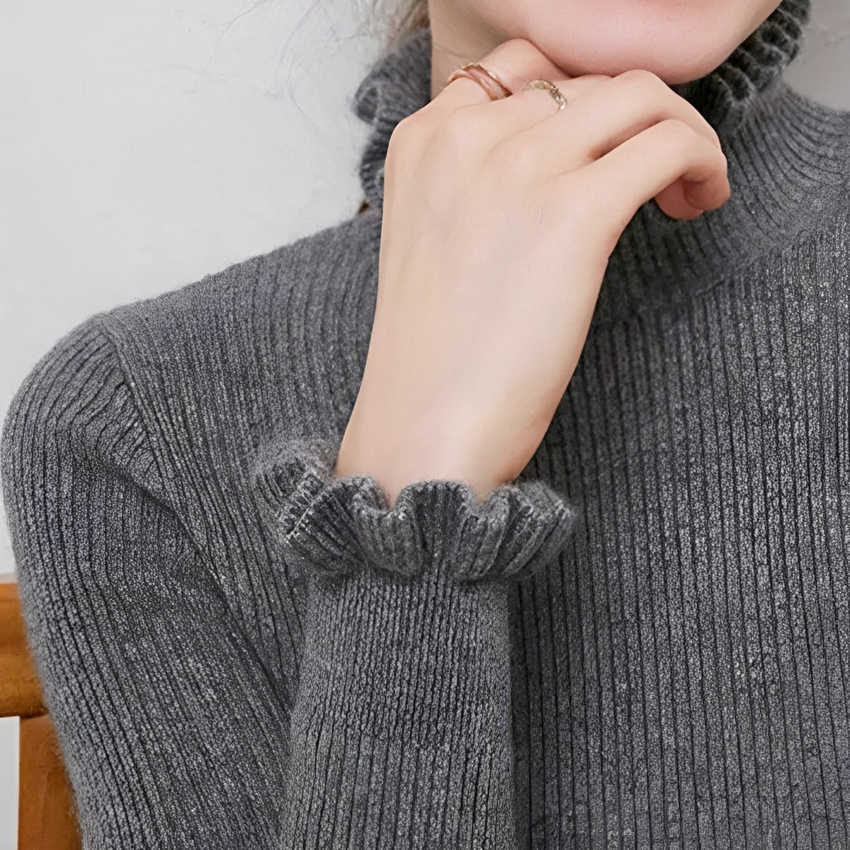 Alva - Pull Élégant à Col Roulé pour Femmes