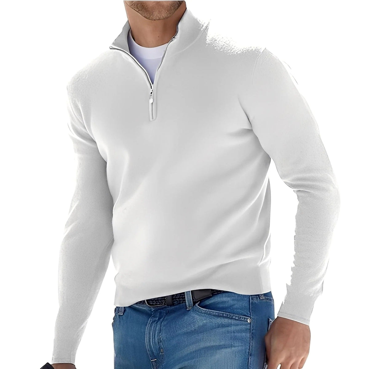 Ralph - Pull Décontracté pour Hommes avec Fermeture Éclair