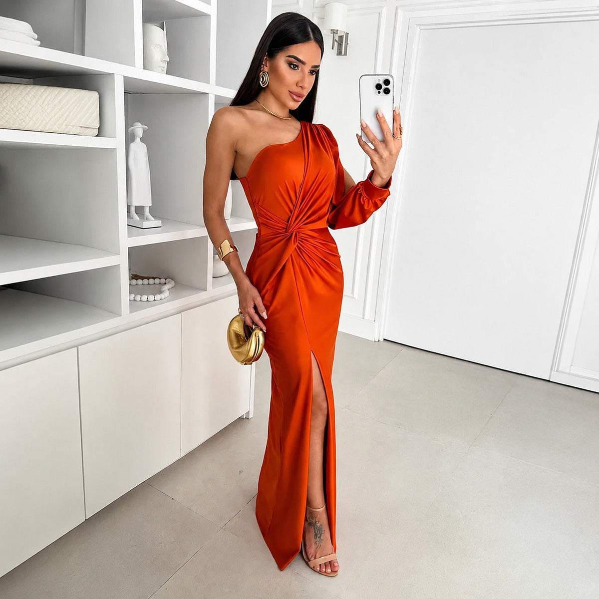 Fely - Robe radieuse à une épaule