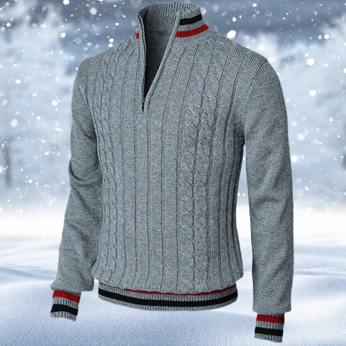 Ralph - Pull Stylé pour Hommes avec Fermeture Éclair