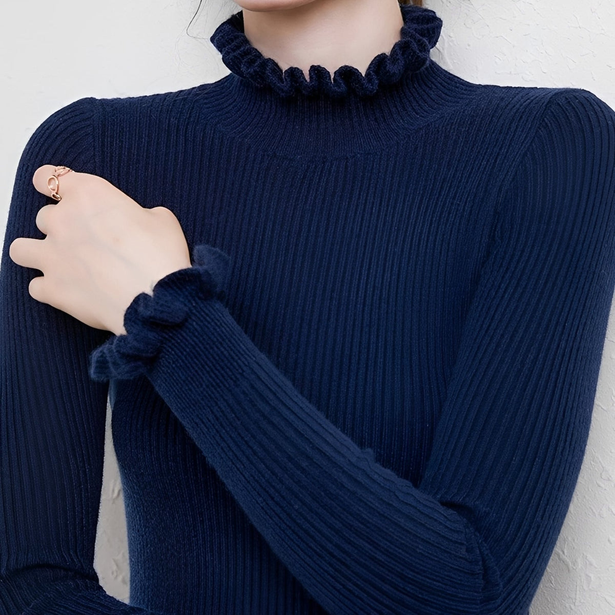 Alva - Pull Élégant à Col Roulé pour Femmes