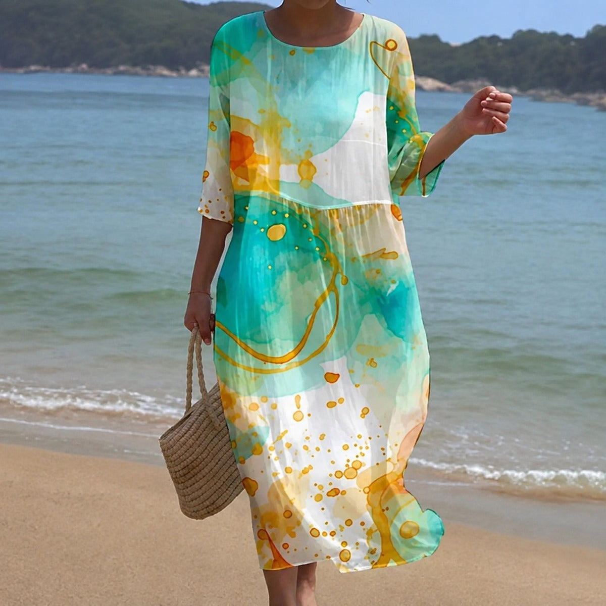 Alina - Robe midi fluide