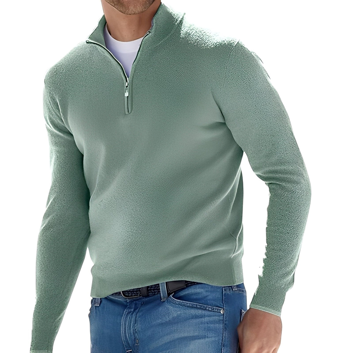 Ralph - Pull Décontracté pour Hommes avec Fermeture Éclair