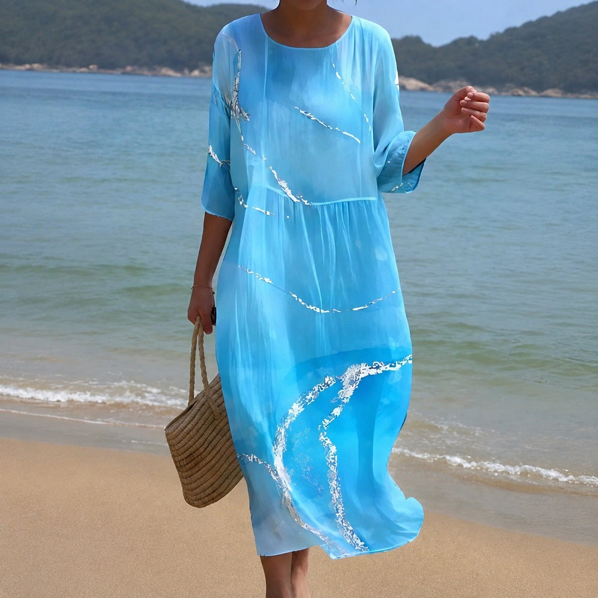 Alina - Robe midi fluide