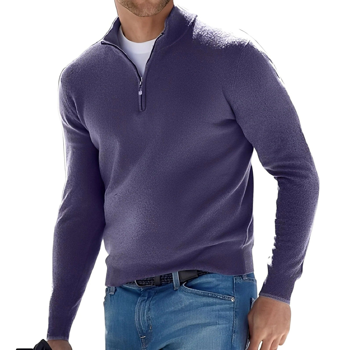 Ralph - Pull Décontracté pour Hommes avec Fermeture Éclair