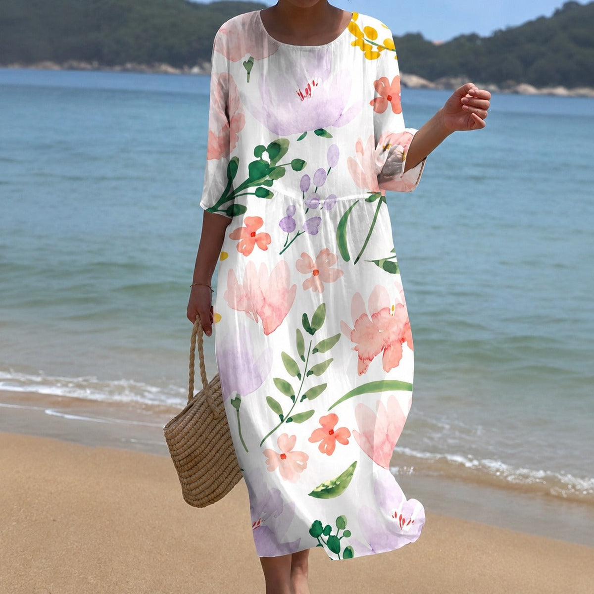Alina - Robe midi fluide