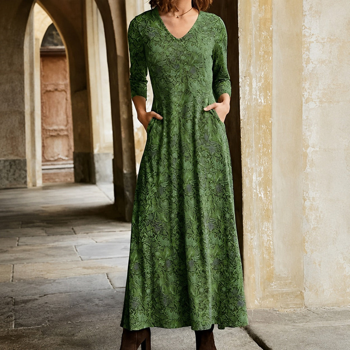 Sophie - Robe classique à manches longues pour femmes