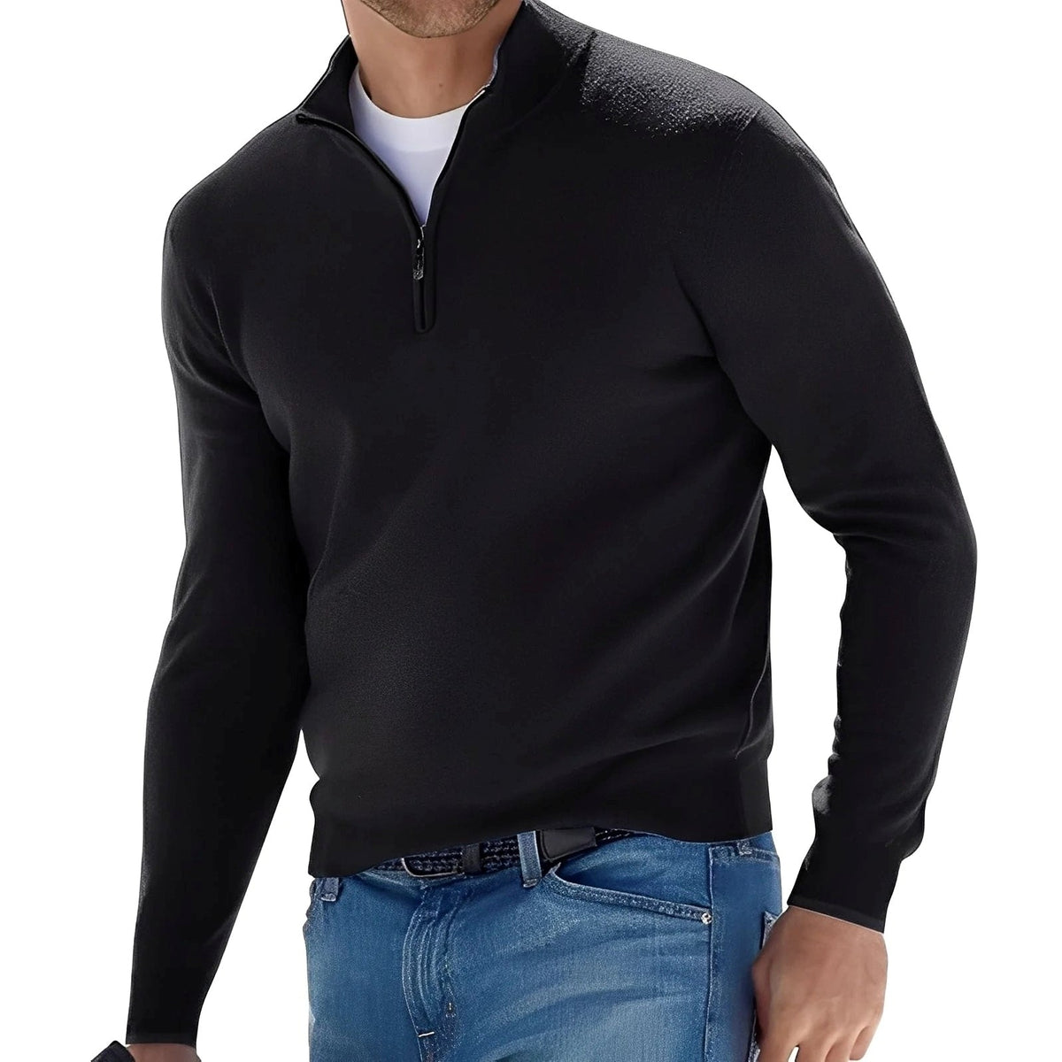 Ralph - Pull Décontracté pour Hommes avec Fermeture Éclair