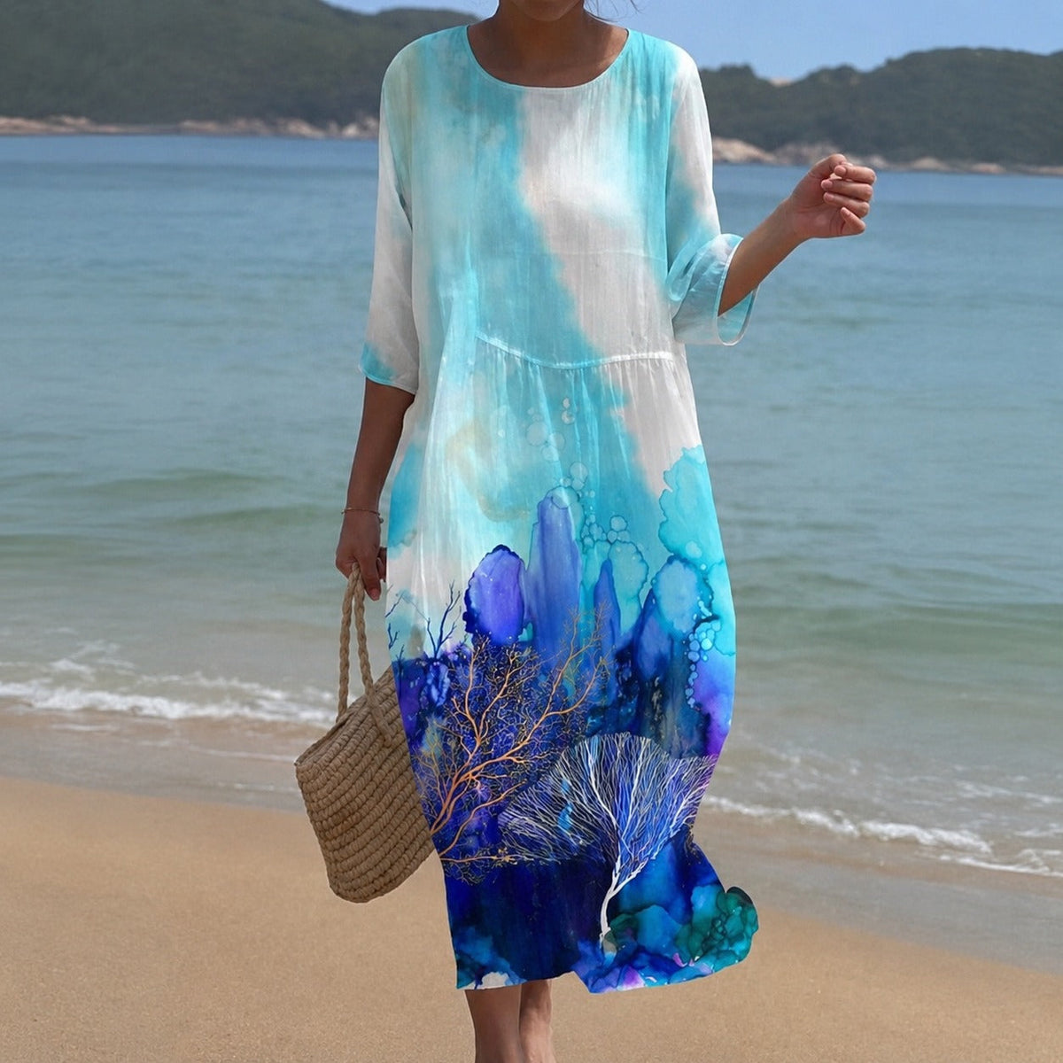 Alina - Robe midi fluide