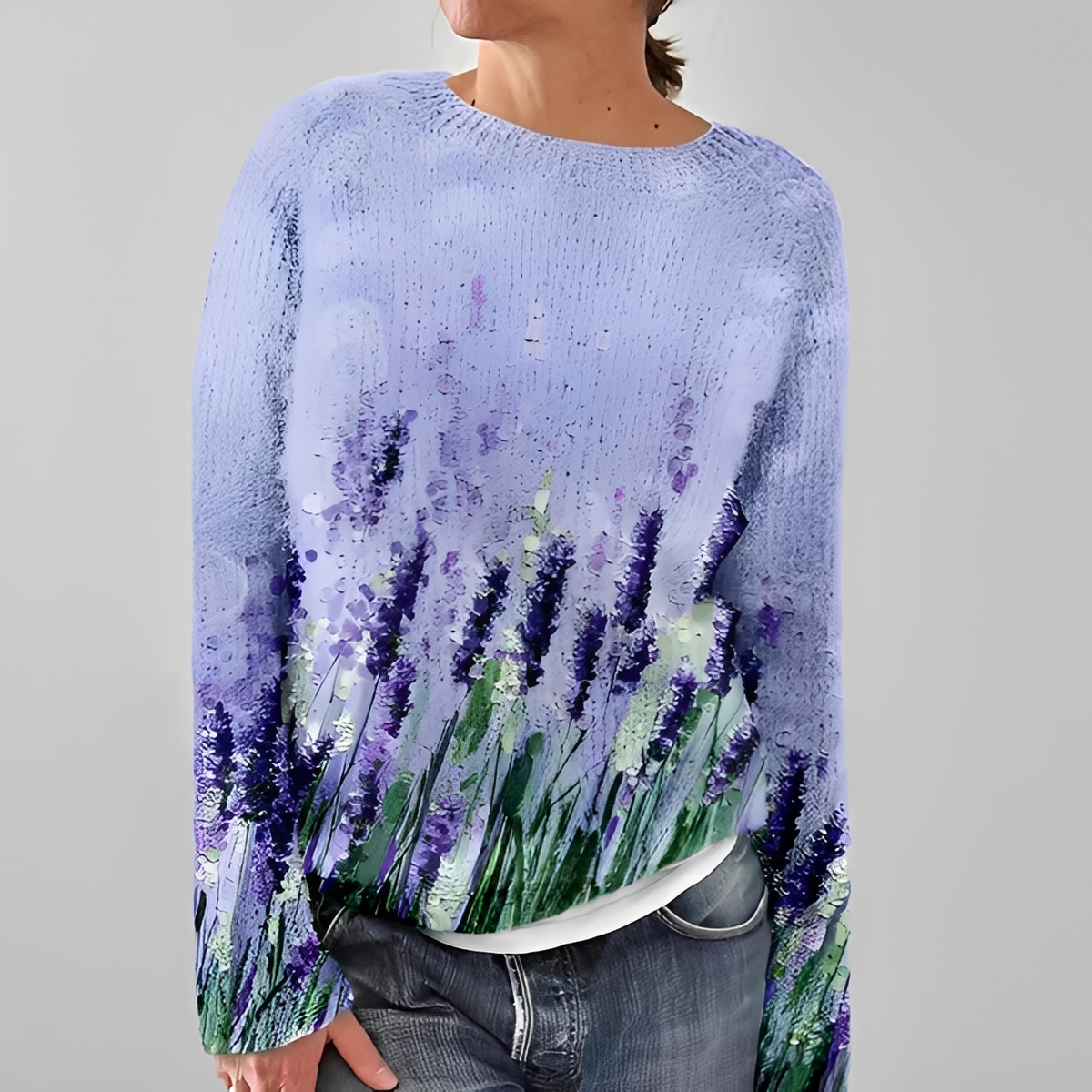 Liliane - Pull chic avec col rond