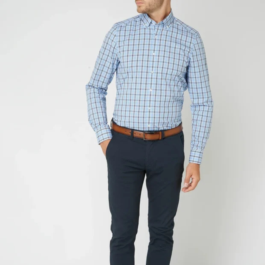 Johan - Chemise à carreaux résistante à manches longues