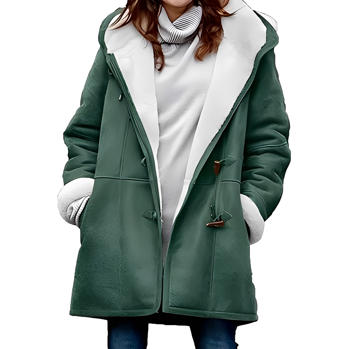 Martha - Manteau chaud et douillet avec capuche
