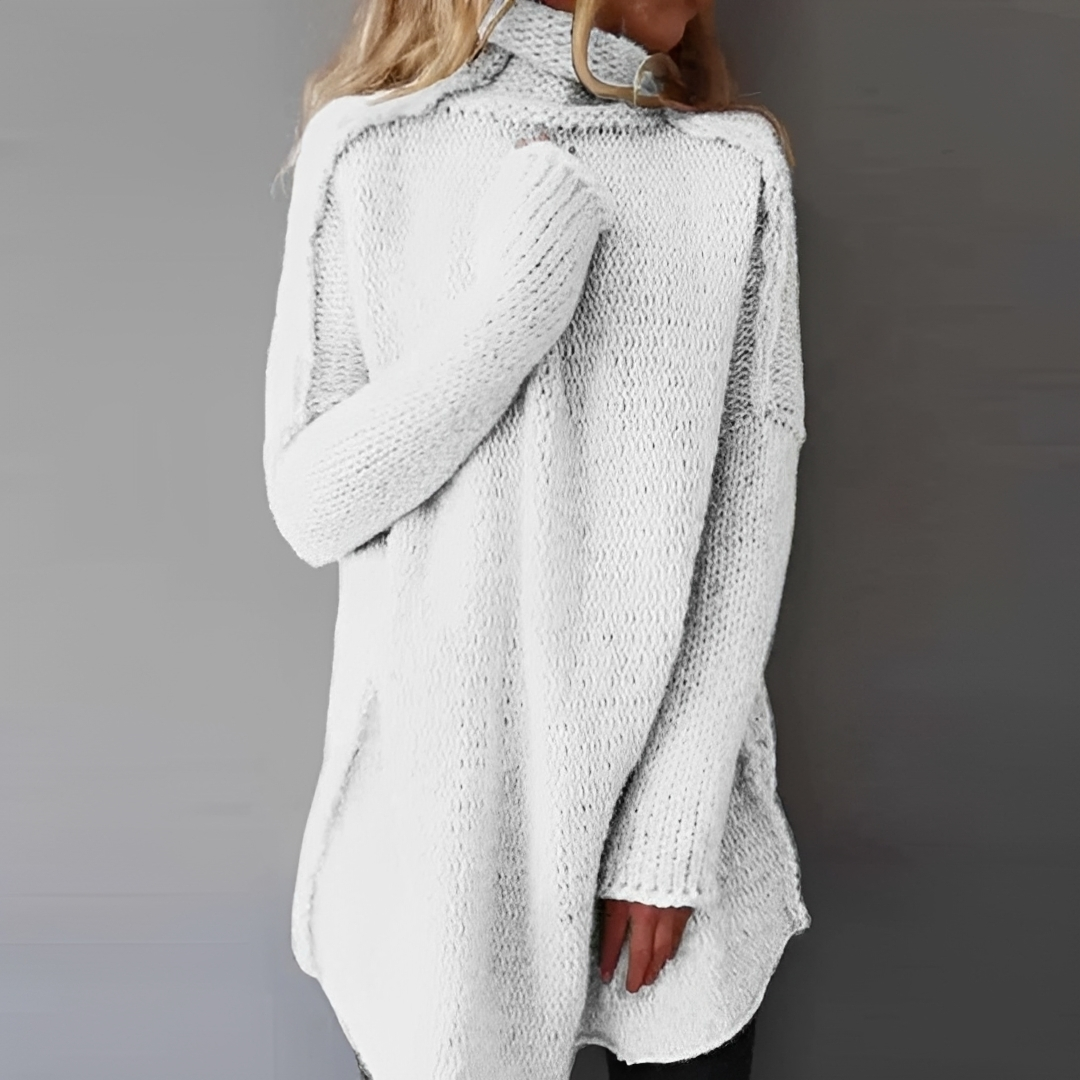 Greta - Pull à col roulé chaud et confortable