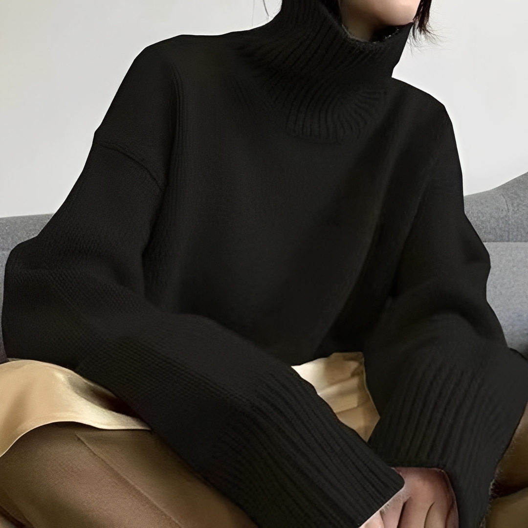 Adiene - Pull à col roulé chic et confortable