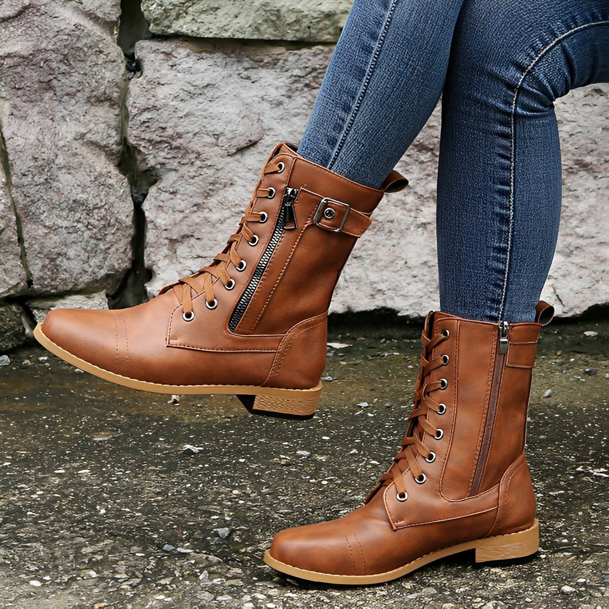 Phoebe - Élégantes bottines zippées