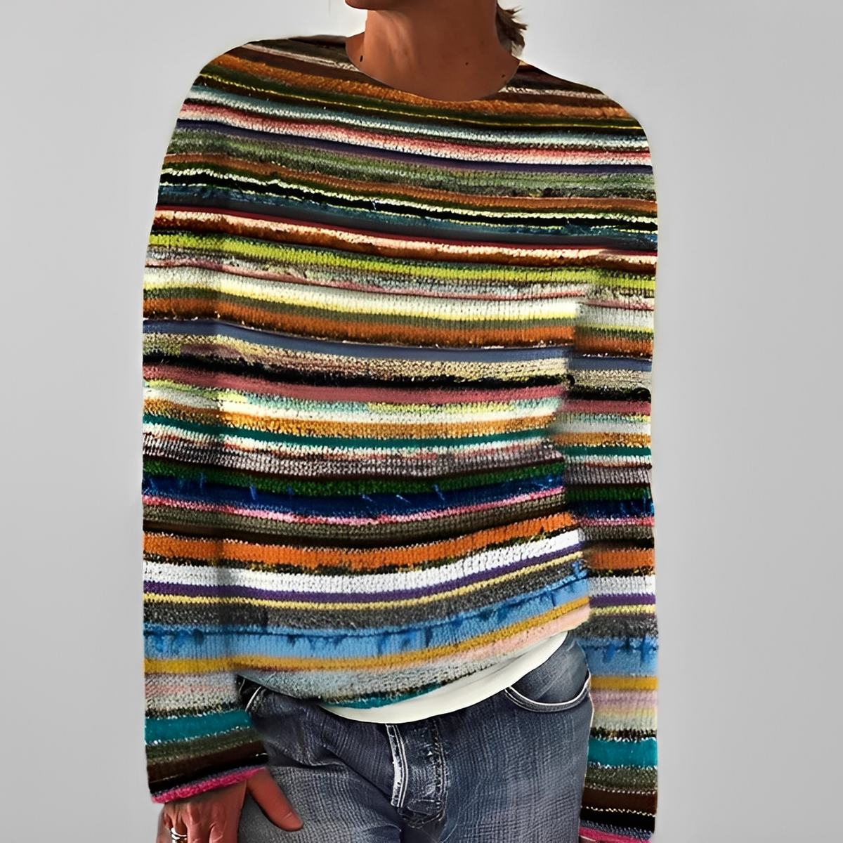 Liliane - Pull chic avec col rond