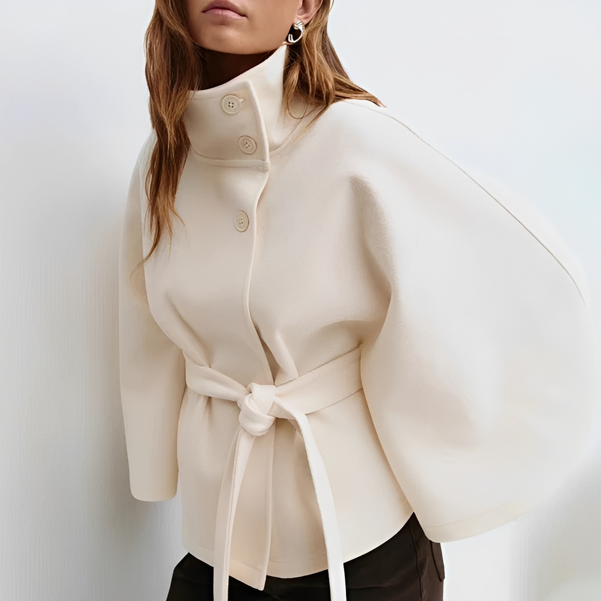 Loraine - Manteau chic et agréable avec ceinture