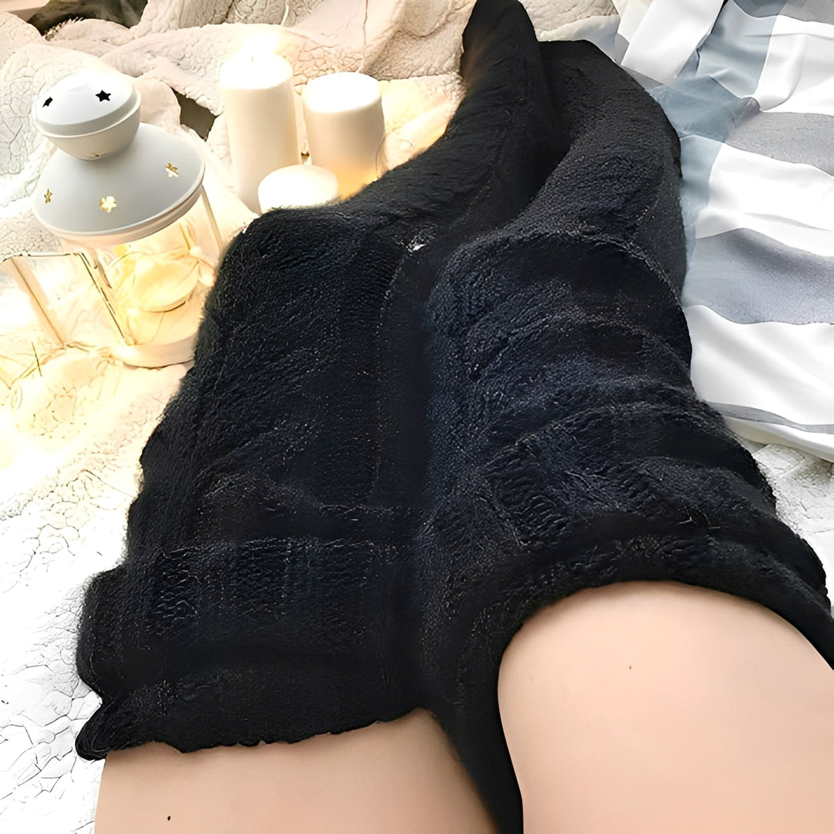 Hailee - Chaussettes overknee confortables et chaudes