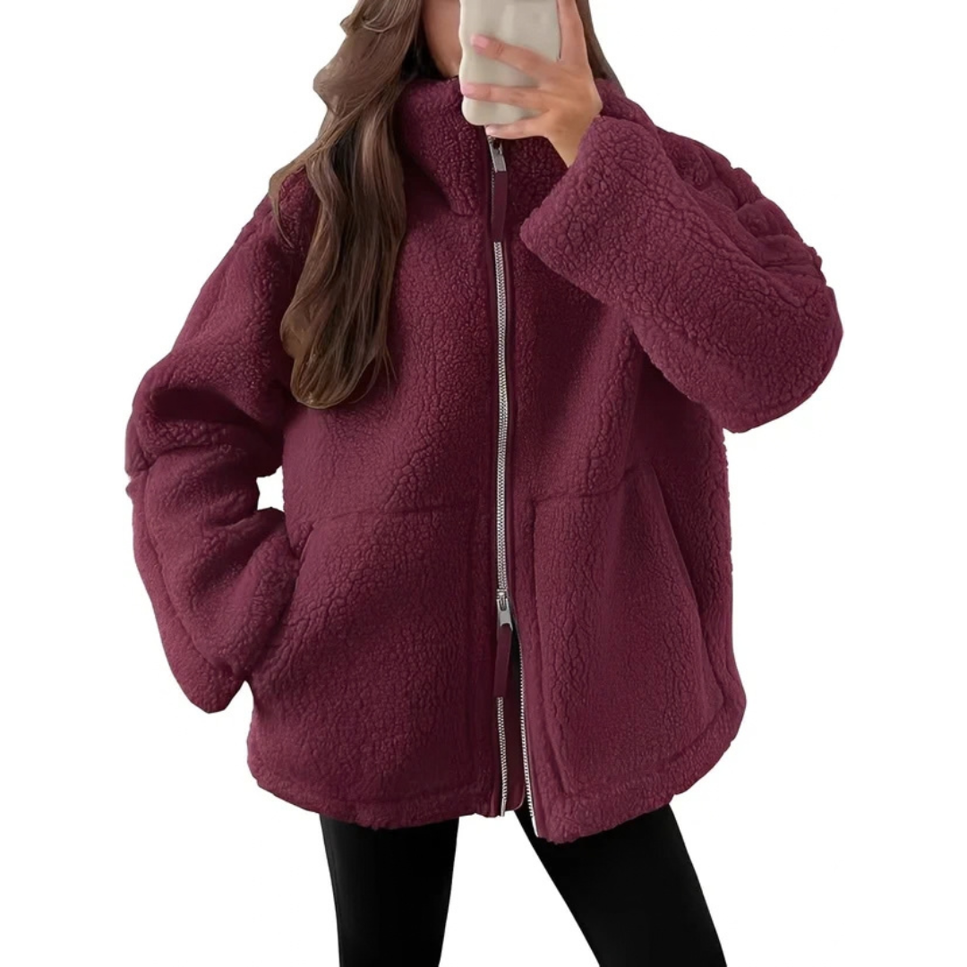Rowena - Veste chic et chaude avec zip