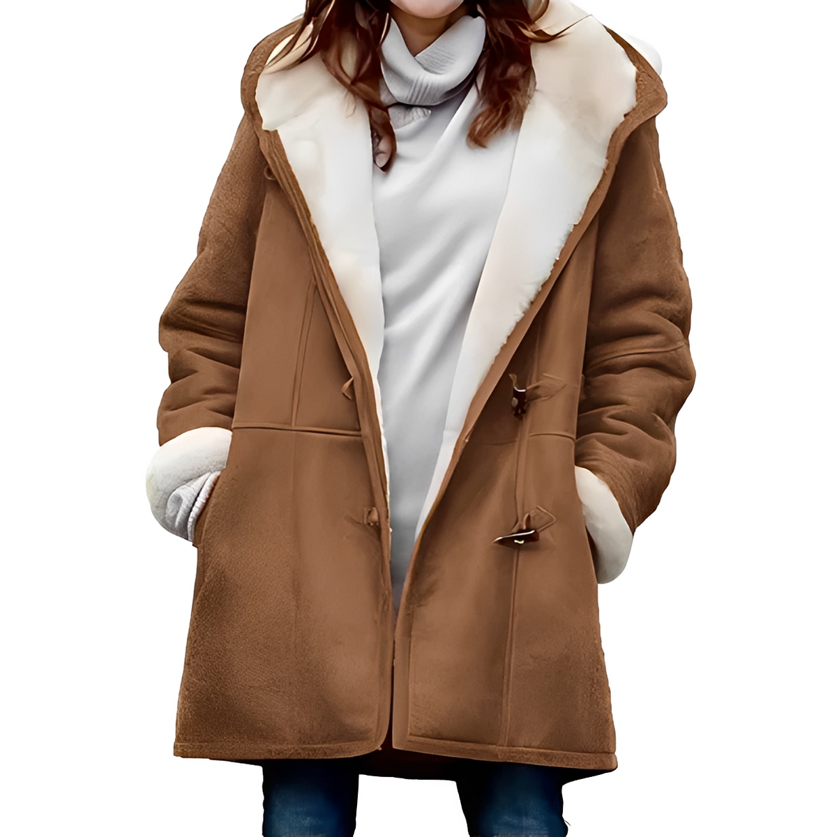 Martha - Manteau chaud et douillet avec capuche