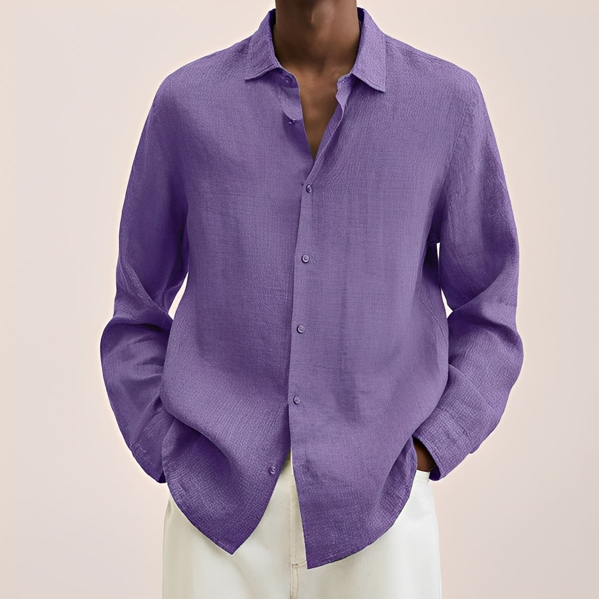 Klent - Chemise classique à manches longues